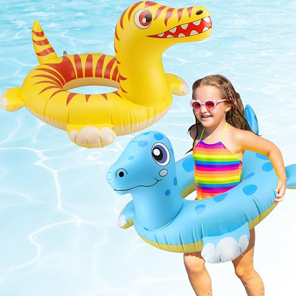 YOTOY Dinosaur Inflatable Pool Float for Kids - 2 Pack