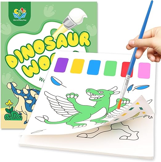 YOTOY Watercolor Coloring Book for Kids - 20 Sheets